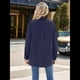 thumbnail image 4 of Camisas de Larga con Botones para Mujer, Blusas de Trabajo de Gran Tamaño con Cuello y Hombros Caídos, Blusa Holgada con Textura Azul Marino L, 4 of 10