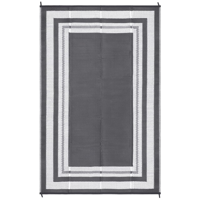 Reversible Waterproof Outdoor Rug, Plastic Straw Patio Mat Lightweight Portable Large Area Carpet, Modern Geometric Design, Multiple Sizes and Colors