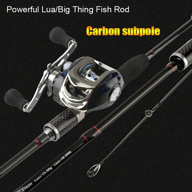 CAROOTU Carbon Fiber Lure Fishing Rod with Non-slip Handle