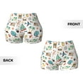 thumbnail image 5 of Haiem Travel1 No Front Seam Biker Shorts for Women Yoga Workout Gym Bike Shorts with Tummy Control Moisture-Wicking-Small, 5 of 9