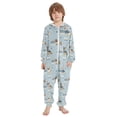 thumbnail image 2 of Cute German Shepherd Pattern One Piece Pajamas Soft Jumpsuit Cozy Sleep and Play Romper Zipper and Pockets 13Y-14Y, 2 of 8