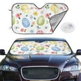 thumbnail image 2 of Kdxio Easter Egg3 Print Windshield Sun Shade,UV Rays and Sun Heat Protection,Sunshade for Car Windshield,Car Shade Front Windshield - Medium, 2 of 6