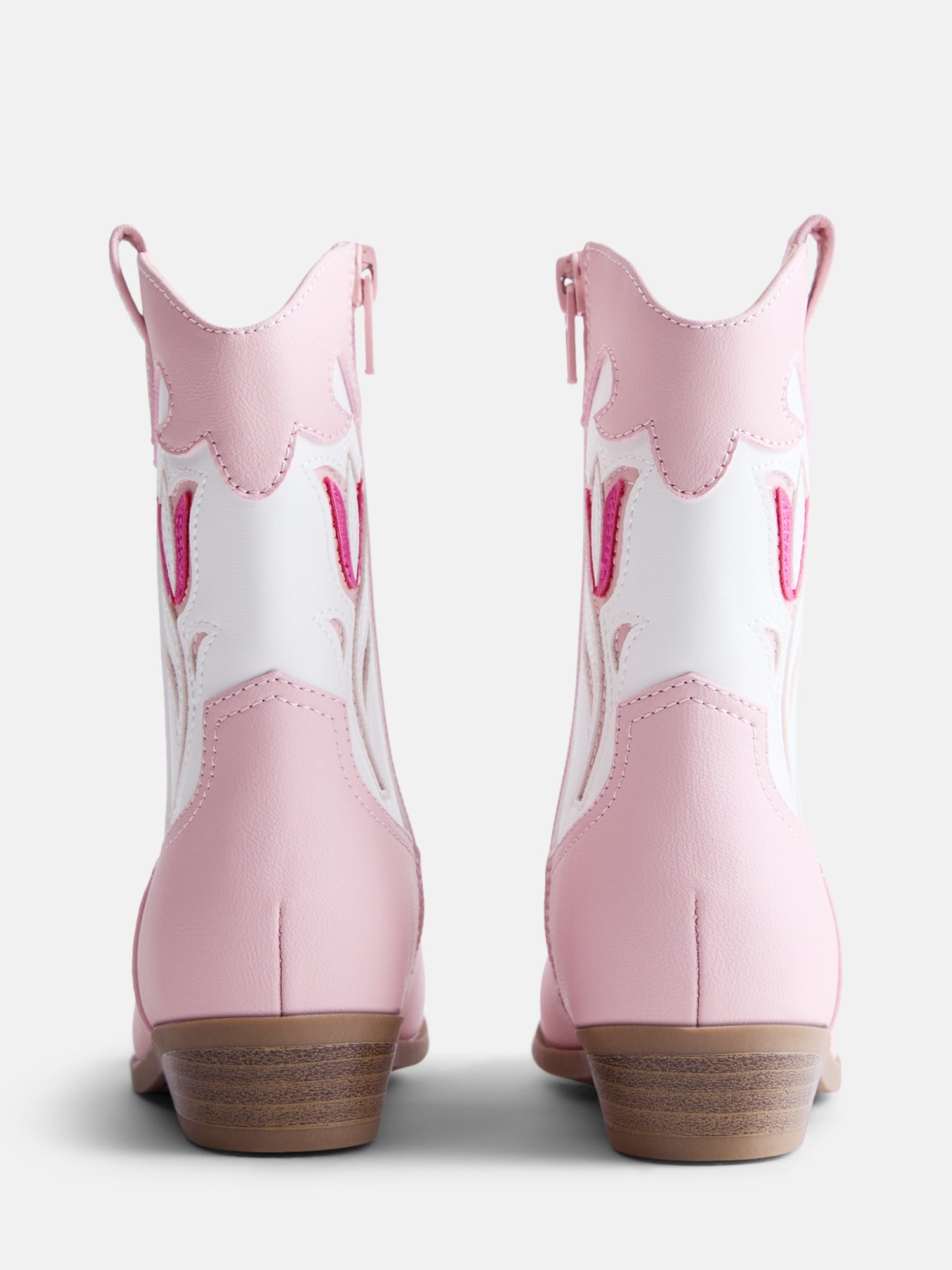 Wonder Nation Toddler, Little, & Big Girls Tulip Flower Cutout Western Boots