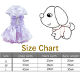 thumbnail image 3 of Vestido de novia para perros con lazo Adorable tutú falda para perros vestidos de princesa para perros pequeños gatos en primavera y verano MFZFUKR CPB-DE-LYY2124-2, 3 of 6