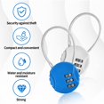 thumbnail image 3 of Ruiboury 2pcs/set Lock With High Security Made Easy To Belongings With Confidence Portable Zinc Alloy Combination Lock Padlocks, 3 of 6