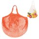 thumbnail image 1 of Uxcell 1-Pack Bolsa de Malla de Algodón, Bolsas de Compras Reutilizables y Lavables [Naranja, Asa Corta], 1 of 1