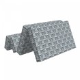 thumbnail image 2 of Black and White Foldable Mattress, Skull in Flora, 78.7" x 47.2", Charcoal Grey and White, by Ambesonne, 2 of 6
