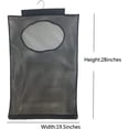 thumbnail image 2 of NOGIS Door-Hanging Mesh Laundry Hamper Bag, Space Saving Corner Small Laundry Basket Clothes Hamper with Rotating Metal Hanger for Apartment, RV, Camper, Cabin, College Dorm Use(Black), 2 of 7