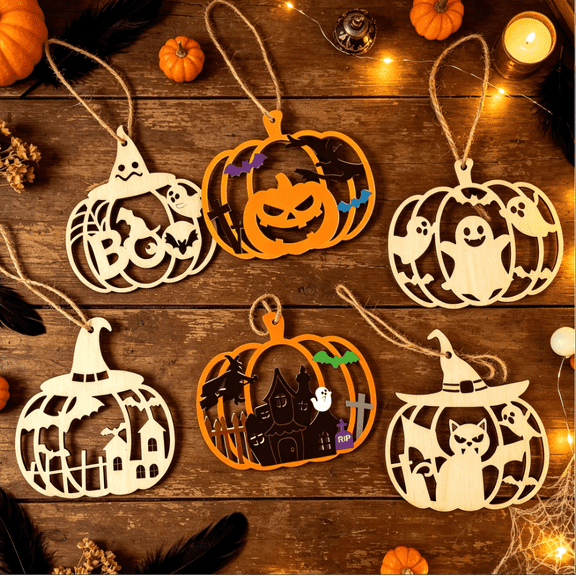 Halloween DIY Pumpkin Banner Set - Spooky Holiday Decor for Parties and Home