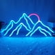 thumbnail image 1 of Letrero LED GMMLLG Mountain de neón, 43 x 20 cm, azul hielo y rojo, 1 of 7