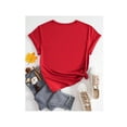 thumbnail image 2 of Playera Blusa Divertida De Capybara Tomando Jugo Ropa De Mujer Capibara Color Rojo Talla Mediana Marca Emil SaEs, 2 of 4