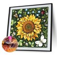 thumbnail image 2 of Cuadros Decorativos Kit de pintura de diamante 5D girasol taladro redondo completo DIY arte de la pared manualidades mosaico Likrtyny embutido en tela, 2 of 9