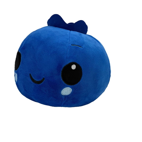 Soft Plush Blueberry Fruit Shaped Decorative Throw Cushion, Cute Stuffed Pillow For Home Interior Decor