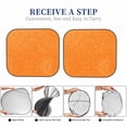 thumbnail image 3 of Yiaed Orange Glitter2 Print Car Front Windshield Sun Shade,Foldable Anti-UV Car Sunshade for Front Window for Most Vehicles-Small, 3 of 5