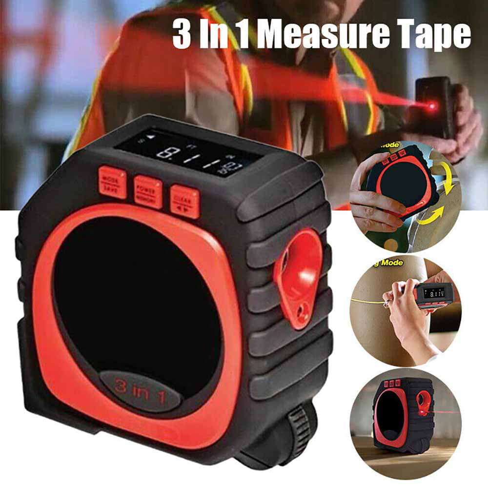 JQJXAQM Two one Electronic Digital Measurement with Handheld Range Finder Electronic Ruler 40 Meters Range Finder 5 Meters Tape Measure 