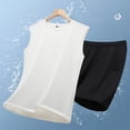 thumbnail image 5 of StSilkitty Men's 2 Piece Outfits Solid Color Sleeveless Crewneck Tank Tops and Shorts Set Summer Gym Running Tracksuits, 5 of 9
