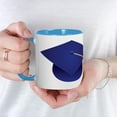 thumbnail image 5 of CafePress - Dark Blue Graduation Cap Mug - 11 oz Ceramic Mug - Novelty Coffee Tea Cup, 5 of 6
