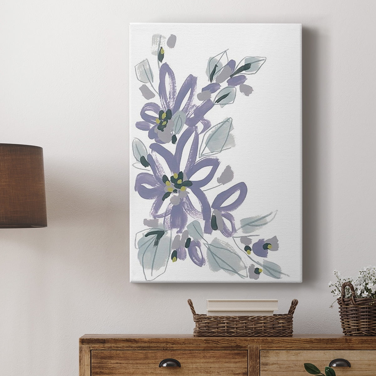Periwinkle Patch I Premium Gallery Wrapped Canvas - Ready to Hang
