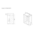 thumbnail image 7 of Furniture of America Mayfield 11.41"Width Wood 3-Bottle Wine Rack with Handle, Reclaimed Oak, 7 of 7