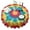 Colorful Tie Dye, variant on Colorful Rainbow Tie Dye Spiral Pattern Round Tablecloth 60"x60",Wrinkle Wipeable Table Cloth for Kitchen Dining Room Picnic Patio Party