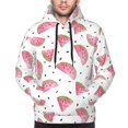 thumbnail image 3 of Zufioo Watermelon Design Fleece Comfortable Hoodie for Mens,Sweatshirt for Men,Pullover Hooded Sweatshirt for Men -XX-Large, 3 of 5