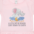 thumbnail image 3 of Inktastic A Little Bit of Heaven Sent Down to Earth Cute Elephants Girls Toddler Dress, 3 of 4