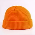 thumbnail image 2 of CoCopeaunts Womens and Mens Winter Knitted Beanie Hat Warmer Retro Brimless Baggy Melon Cap Black Cuff Docker Beanies Hats Hip Hop Style, 2 of 6