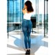 thumbnail image 3 of Pack de 2 Leggins Mujer Unitalla Mezclilla Faja Alta Estilo Pantalón Mezclilla Jegging Tiro Alto, Mallon licra Cómodos Elásticos, 3 of 4