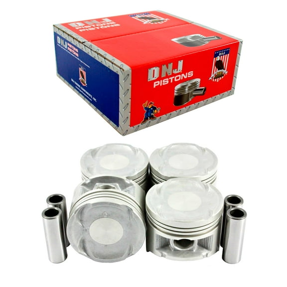 DNJ P296A Standard Complete Piston Set Fits Cars & Trucks 92-95 Honda Civic del Sol 1.6L SOHC