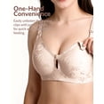 thumbnail image 4 of Nursing Bras for Breastfeeding Jelly bras, Seamless Jelly Support Wireless Maternity Bra with One-Hand Access, Comfort Pregnancy Bra for All Stages, 4 of 7