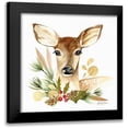 thumbnail image 1 of Talent, Kelley 15x15 Black Modern Framed Museum Art Print Titled - Christmas Fawn, 1 of 5