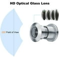 thumbnail image 4 of TG3828YG-SPC Solid Brass UL Listed 220-degree Door Viewer Peephole with Heavy Duty Privacy Cover for 1-3/5" to 2-1/6" Doors, Brushed Chrome Finish, 4 of 5
