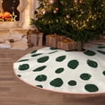 thumbnail image 5 of Sikiie Abstract Green Polka Dot Nativity Christmas Tree Skirt, Jesus Christian Winter Holiday Tree Mat Decoration(30-48IN)36", 5 of 6