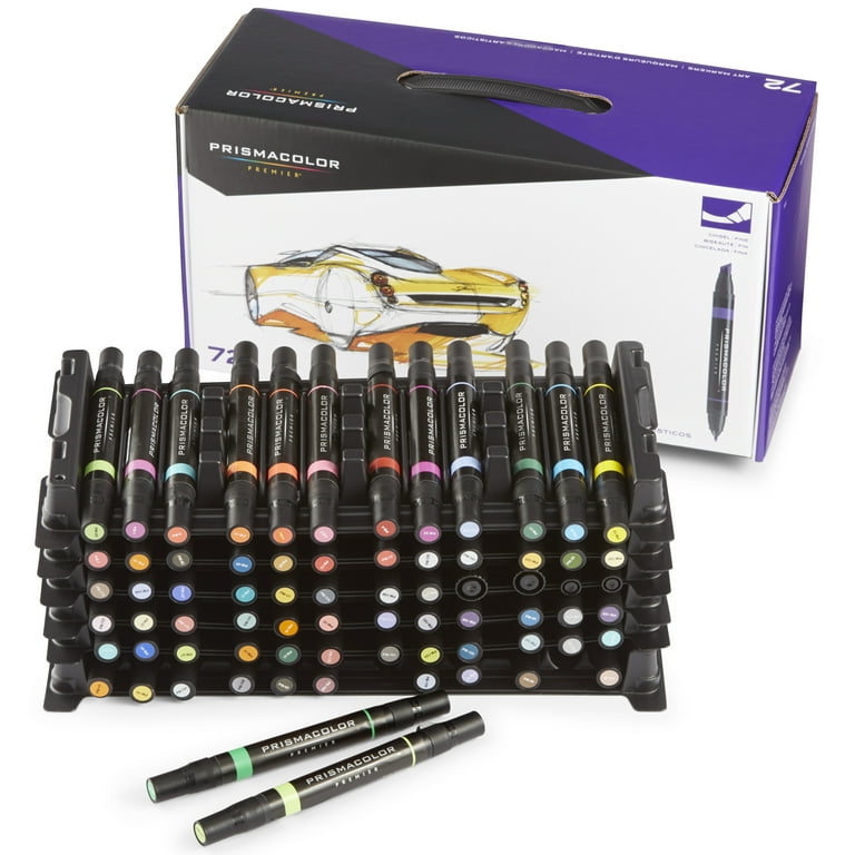 Prismacolor Premier Double-Ended Markers, Assorted - 12 count
