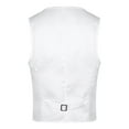 thumbnail image 2 of Kaerm Men's Shiny Sequined Vest Sleeveless V-neck Waistcoat Open Front Jacket Coat Vest Tops White 170/XL, 2 of 7
