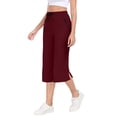 thumbnail image 2 of LWFFDAW Yoga Capri Pants for Women High Waist Drawstring Straight Leg Running Pants Breathable Comfy Gym Athletics Capris with Pockets, 2 of 10