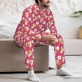 thumbnail image 7 of Honeii Piggy Sunflower Pattern Mens Pajamas Set,2pcs Men's Lounge Long Sleeve Sleep Shirt and Pajama Bottoms Sleepwear Set,Mens Pjs Sets-Medium, 7 of 7