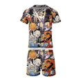 thumbnail image 6 of Looney Tunes Cartoons Boys 2-Piece Swimsuit Set, Short Sleeve Rash Guard & Swim Trunks, 6 of 7