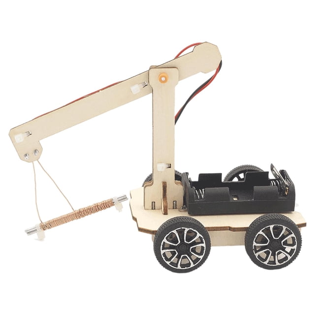 Kit de grúa de manivela de bricolaje Desarrollo de innovación de juguetes Enseñanza Ayudas Modelo de grúa mecánica Herramienta de aprendizaje STEM