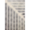 thumbnail image 1 of Bashian R129-IVGY-2.6X8-HG370 2 ft. 6 in. x 8 ft. Greenwich Collection Contemporary Wool & Viscose Hand Tufted Area Rug - Ivory & Grey, 1 of 1