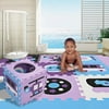 Puzzle Mat Floor with Fence for Kids Play, Extra Thick Non-Toxic Waterproof Crawling Baby Foam Puzzle HPPY