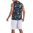 thumbnail image 2 of Naloa Undersea Animals Basketball Jersey Reversible Men's Mesh Athletic Sports Shirts Training Practice S-4XL3X-Large, 2 of 6