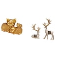 thumbnail image 1 of Figura de resina coleccionable de cerdo y reno, ideal para decorar estanterías, entradas, salas de estar, oficinas o como centro de mesa., 1 of 8