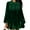 Green, variant on Women's Velvet Dress Long Sleeve Round Neck Solid Color Gold Velvet Slim Fit Midi Dress for Spring Fall Casual Office Wear,Army Green,L
