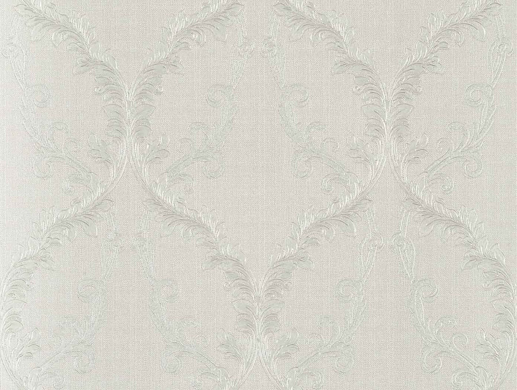 M5634 Dis Rumba OffWhite Scroll Damask Wallpaper from Brewster Whites