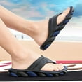 thumbnail image 3 of Flip Flops for Men Anti-Slip Summer Beach Slippers Slip on Comfort Open Toe Slides Casual Sandals, 3 of 9