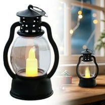 BinKFF LED Mini Vintage Lanterns Decor Indoor Decorative Outdoor Hanging Lantern Decorative Small Candle Lanterns Farmhouse Decor for Wedding Centerpiece,Christmas Decorative