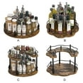 thumbnail image 3 of fashionhome Spice Racks With Rotating Turntable Heat Resistant And Durable Spice Organization For Cabinet Tray double-deck roundness, 3 of 6