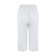thumbnail image 5 of Flmaly vacation outfits for women High Waistband Women's Linen Wide Leg Pants Casual Loose High Waist Beach Haren Pants Pockets Vacation Outfits, 5 of 8