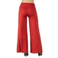 thumbnail image 3 of 24seven Comfort Apparel Elastic Waist Flared Leg Maternity Palazzo Pants, 3 of 3